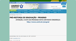 Desktop Screenshot of prograd.unirio.br